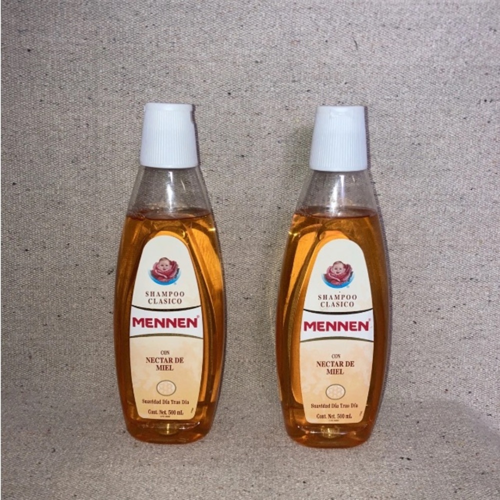 Vintage Shampoo Clasico MENNEN Honey Nectar De Mi￼el Baby 500ml Lot Of 2